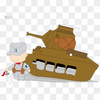 War Clipart Tank Cartoon - Cartoon, HD Png Download