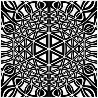 Graphic Black And White Geometric Transparent Black - Geometric Design Black And White, HD Png Download