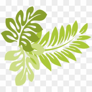 Tropical Leaves Clip Art 629701 - Tropical Leaves Clip Art, HD Png Download