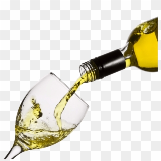 Pouring White Wine Glass - Glass Of White Wine Png, Transparent Png