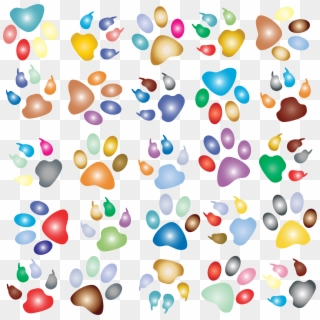 Big Image - Animal Paw Print Backgrounds, HD Png Download