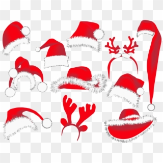 Christmas Hats Png Picture - Santa Hat Vector Free Png, Transparent Png