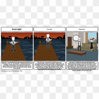 Green Light And Mantel Clock - Cartoon, HD Png Download