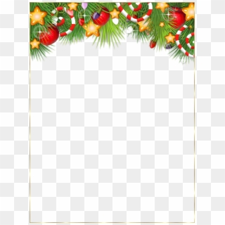 Jpg Black And White Library Cute Transparent Photo - Christmas Clipart Border Transparent, HD Png Download