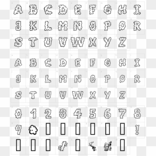 Font Characters - Smoke Font, HD Png Download