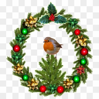 Christmas Wreath - International Flags Christmas Tree, HD Png Download