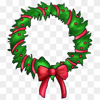 Christmas Wreaths Pictures - Christmas Wreath Png Cartoon Transparent, Png Download