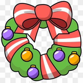 Wreath Clipart Christmas Garland Free Images Image - Transparent Cartoon Christmas Clipart, HD Png Download