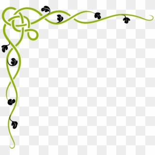 Jungle Vine Border Free Clipart Green Clipartfest - Page Border In Png, Transparent Png