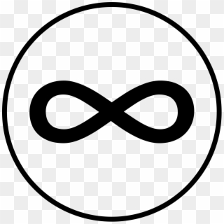 Infinity Symbol In Circle - Infinity In A Circle, HD Png Download