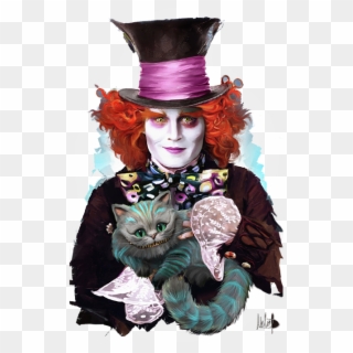 Mad Hatter And Cheshire Cat, HD Png Download