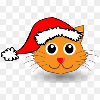 Free Png Download Cartoon Cat With Santa Hat Png Images - Cartoon Cat With Christmas  Hat, Transparent Png - 850x569(#32818) - PngFind
