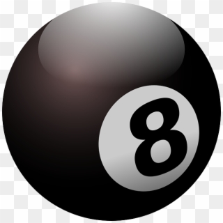 Billiard, Ball, Black Ball, Eight, Round, Black - 8ball Clipart, HD Png Download