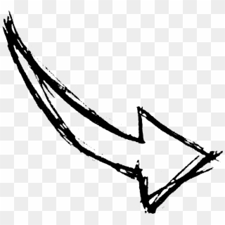 Hand Drawn Arrows Png Image Transparent - Drawn White Arrow Png, Png Download