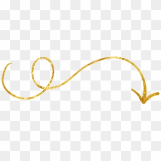 Happinessis Gold Hand Drawn Arrows And Dividers - Hand Draw Arrow Png, Transparent Png