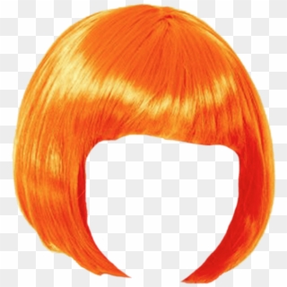 Wig Orange Bob - Wig Png, Transparent Png