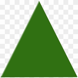 Http - //www - Clker - - Triangle - Png - Green Triangle Transparent Background, Png Download