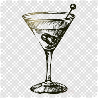 Cocktail Glass Vector Vintage Clipart Martini Cocktail - Chaplins Martini Bar, HD Png Download