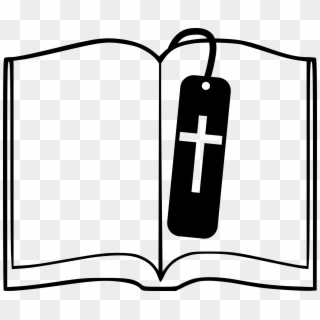 Open Bible Icon Png - Black And White Bible Png, Transparent Png