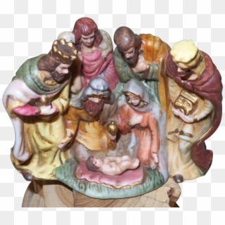 Vintage Bisque Christmas Holiday Found At Wwwrubylanecom - Figurine, HD Png Download