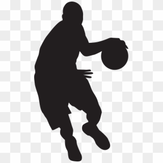 Basketball Player Silhouette Png Clip Art Image - Basketball Player Silhouette Png, Transparent Png