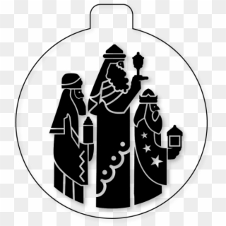 Nativity Glass Ball Three Kings - Silhouette, HD Png Download