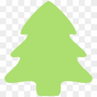 Christmas Tree Silhouette - Plain Christmas Tree Cartoon, HD Png Download