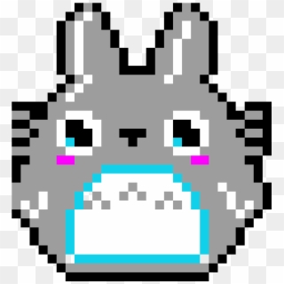 My Neighbour Totoro - 24 By 24 Pixel Art, HD Png Download