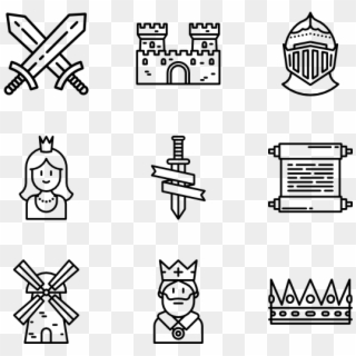 Medieval Icon Collection - Medieval Icons Png, Transparent Png