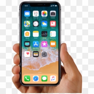 Phone In Hand Png - Iphone X Hand Png, Transparent Png