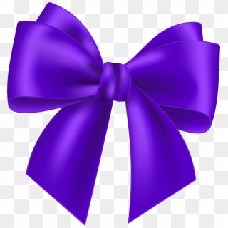 Purple Bow Transparent Clip Art Image - Pink Bow Tie Transparent, HD Png Download