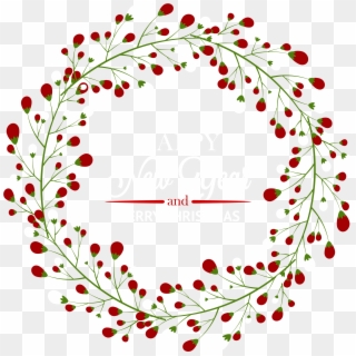Download Christmas Wreath - Free Christmas Wreath Art, HD Png Download