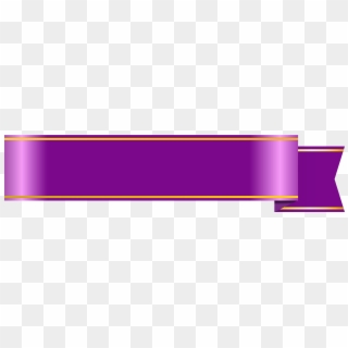 Purple Ribbon Banner Png - Purple Ribbon Banner Clipart, Transparent Png