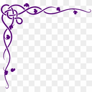 There Is 54 Purple Ribbon Border Free Cliparts All, HD Png Download