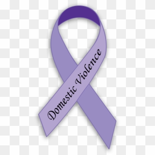 Domestic Violence Purple Ribbon Clipart - Domestic Violence Awareness Ribbon Png, Transparent Png