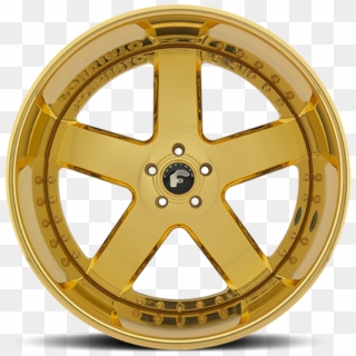 Forgiato Barra Gold Finish Wheels - Forgiato Barra, HD Png Download