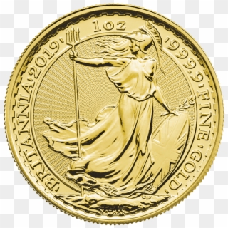 Britannia 2019 1 Oz Gold Coin - Gold Coin, HD Png Download