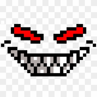 Scary Face - Evil Face Pixel Art, HD Png Download