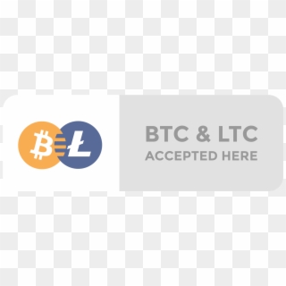 Bitcoin Accepted Here Button Png Picture - Bitcoin Litecoin Accepted, Transparent Png