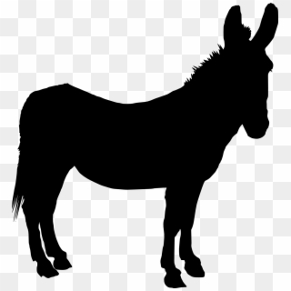 5 Donkey Silhouettes - Silhouette Donkey Clip Art, HD Png Download