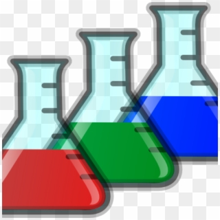 Science Beaker Clip Art Colored Beakers At Clker Vector - Test Tube Chemistry Beakers Clipart, HD Png Download