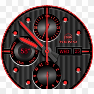 Jpg Black And White Cockpit For Moto Facerepo Nemo - Wall Clock, HD Png Download