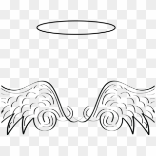 Angel Halo Clipart - Cross And Wing Clipart, HD Png Download