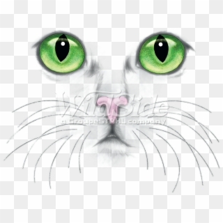 Green Eyed Cat Face - Глаза Кота Пнг, HD Png Download