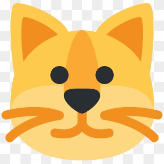 Cat Face - Cat Emoji Twitter, HD Png Download