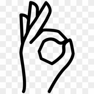 Ok Hand Gesture Icon, HD Png Download