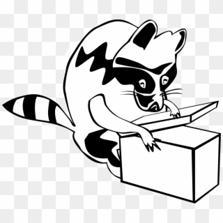 This Free Icons Png Design Of Raccoon Opening Box, Transparent Png