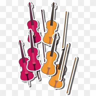 Violin Cello Musical Instrument Guitar - Banner Vertical Musical, HD Png Download