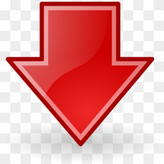 Down Arrow Red - Blue Down Arrow Png, Transparent Png
