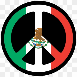 Mexican Flag Clip Art - Colour Of Peace Symbol, HD Png Download